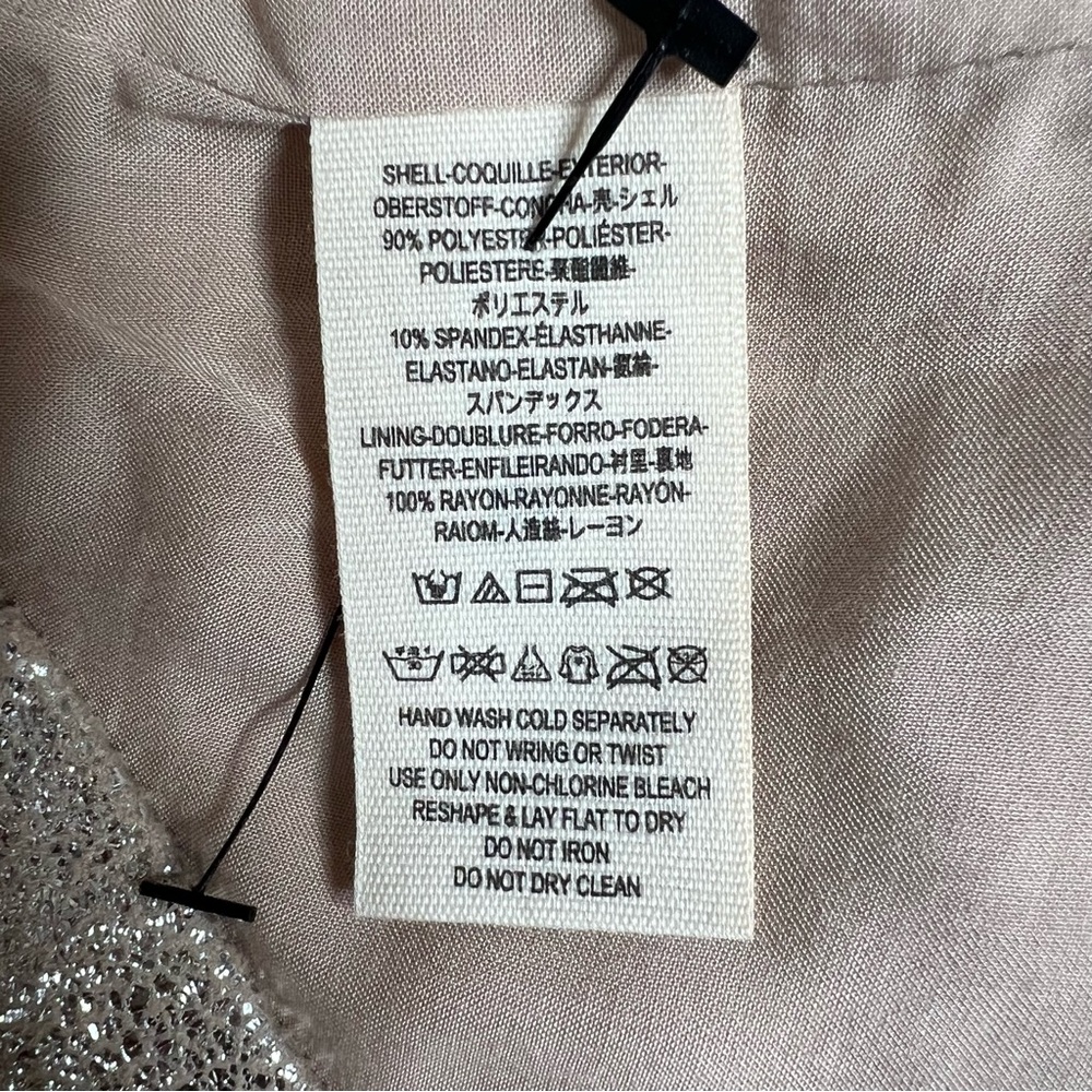Free People Modern Femme metallic rose gold crackle suede mini skirt size 4 - Picture 10 of 11